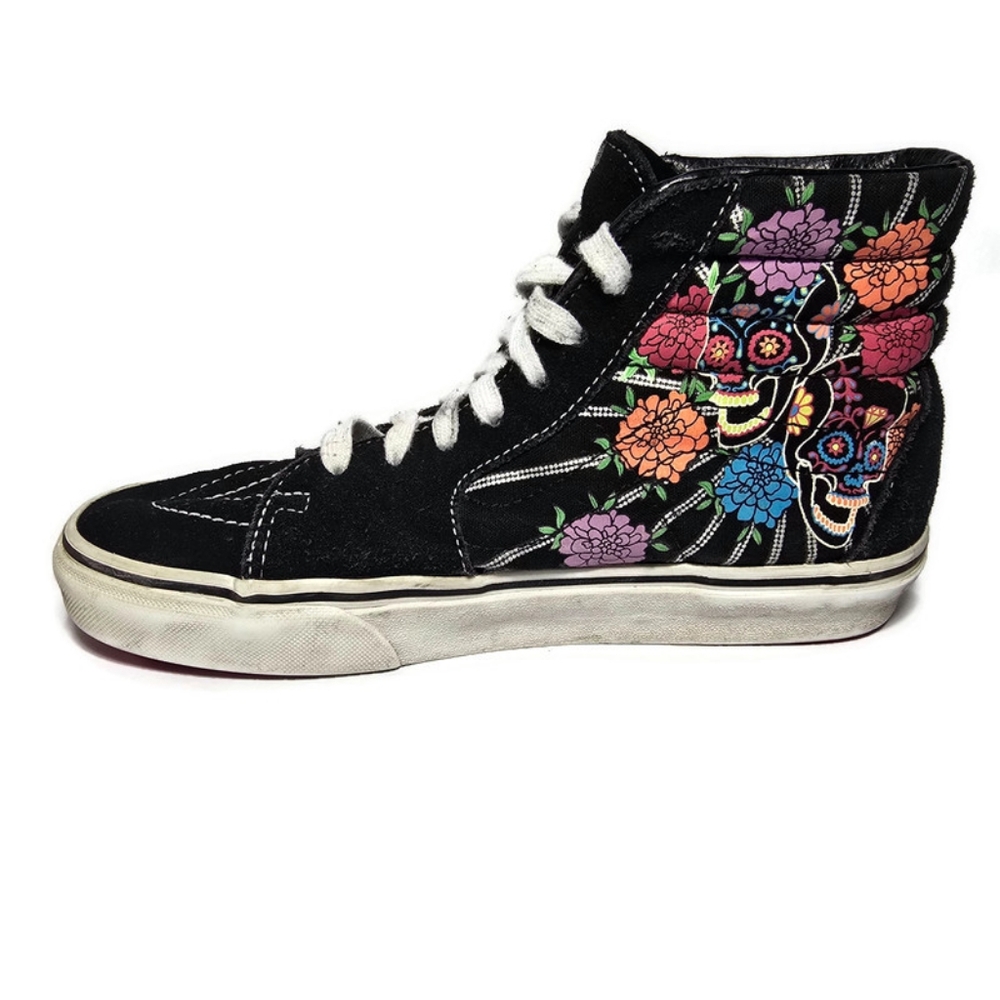 Vans Unisex Sk8-Hi Dia De Los Muertos Day of the Dead Glow in the Dark, - Picture 9 of 16